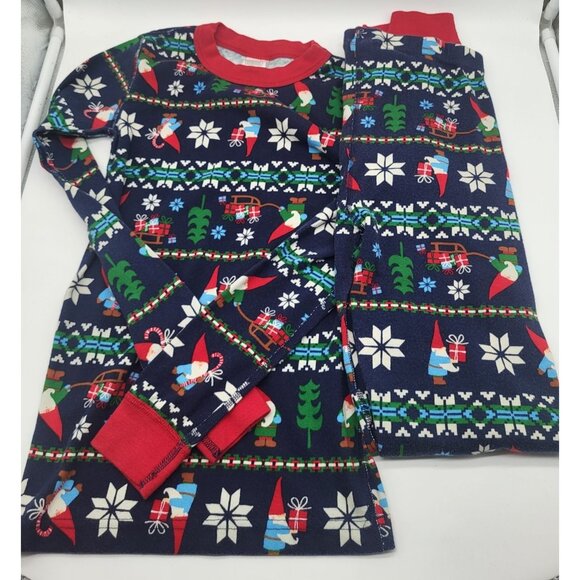 Hanna Andersson Other - Hanna Andersson Christmas Holiday Gnome Sweet Gnome Fair Isle Pajamas SZ 14 Set